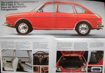 Volkswagen 411 E "Benzineinspritzung" 1969 Carbrochure (1778)